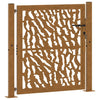 Portail Vidaxxl avec rail design 100x100 cm acier résistant aux intempéries