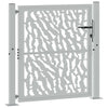 Portail Vidaxxl avec rail design 100x100 cm acier résistant aux intempéries