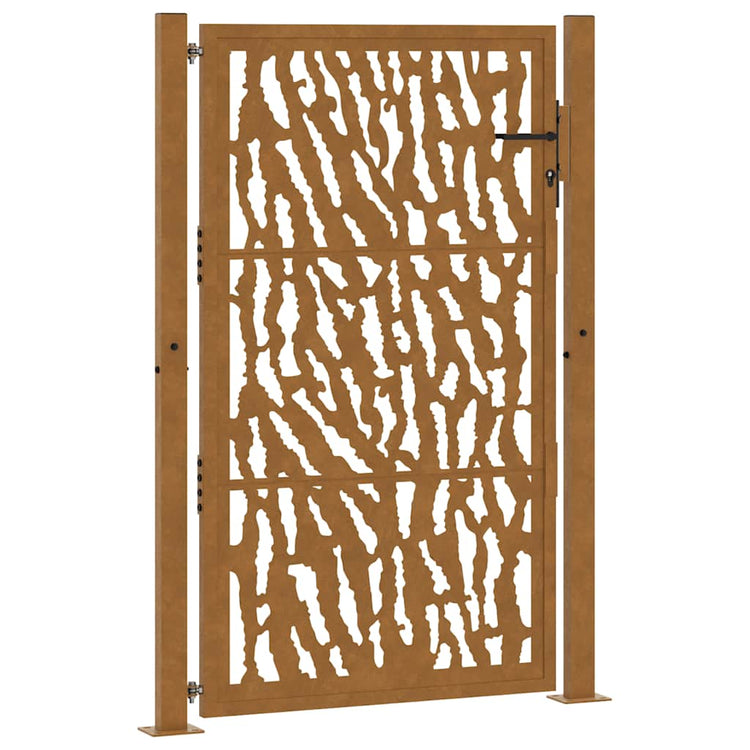 Portail Vidaxxl avec rail design 100x150 cm acier résistant aux intempéries