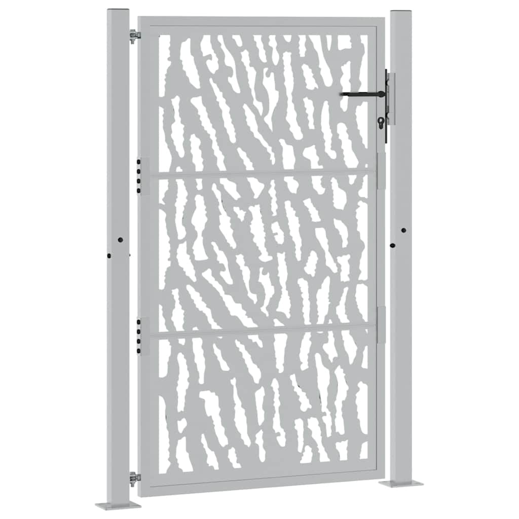 Portail Vidaxxl avec rail design 100x150 cm acier résistant aux intempéries
