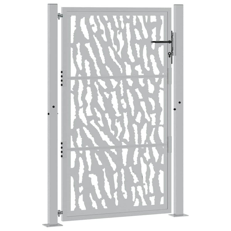 Portail Vidaxxl avec rail design 100x150 cm acier résistant aux intempéries