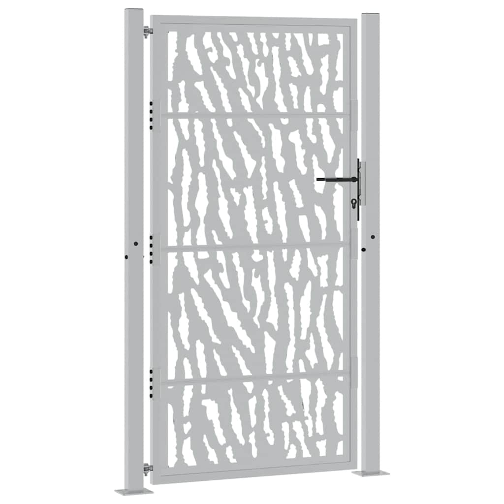 Portail Vidaxx avec rail design 100x175 cm acier résistant aux intempéries