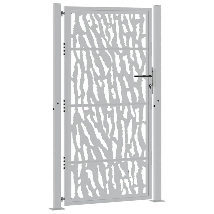 Portail Vidaxx avec rail design 100x175 cm acier résistant aux intempéries