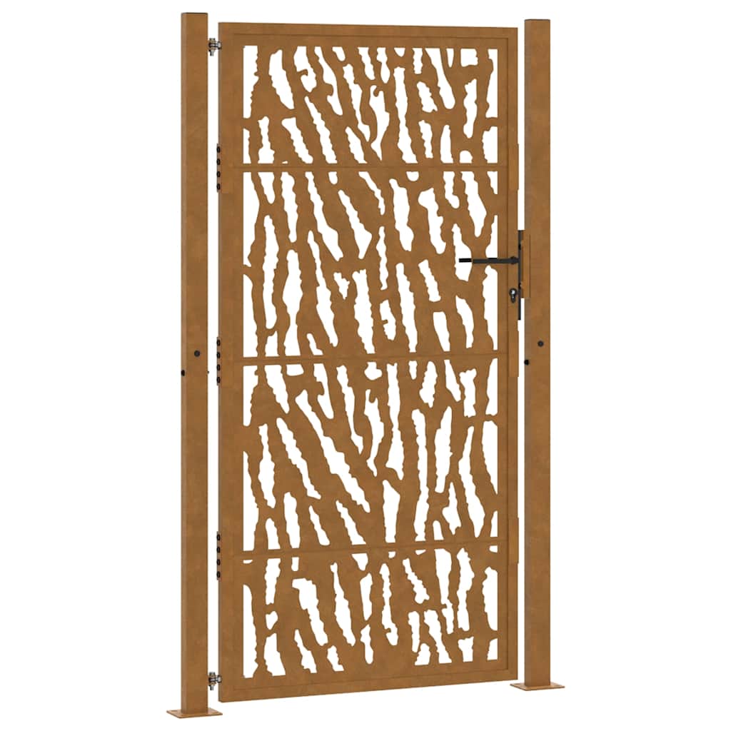 Portail Vidaxxl avec rail design 100x200 cm acier résistant aux intempéries