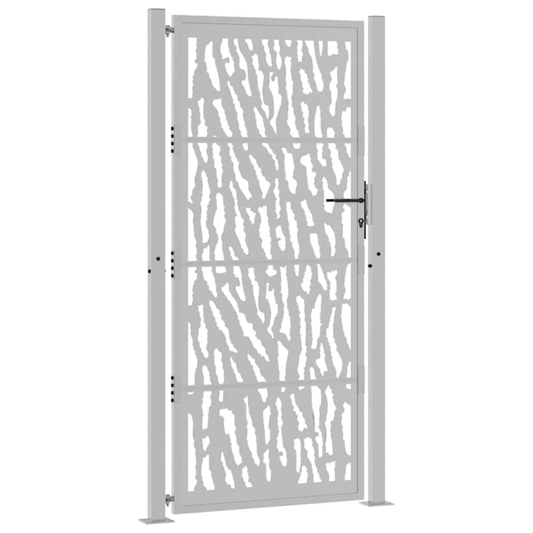 Portail Vidaxxl avec rail design 100x200 cm acier résistant aux intempéries