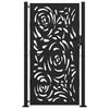 Vidaxxl portail avec design flamme 100x175 cm acier noir