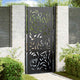 Vidaxxl portail avec design flamme 100x200 cm acier noir