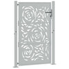 Vidaxxl portail avec design flamme 100x150 cm acier résistant aux intempéries
