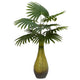 Vidaxl palmier artificiel 9 feuilles 65 cm vert