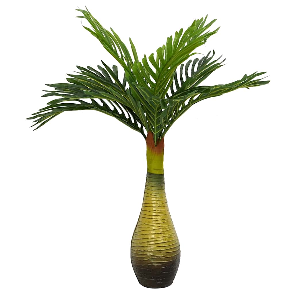 Vidaxl palmier artificiel 9 feuilles 70 cm vert