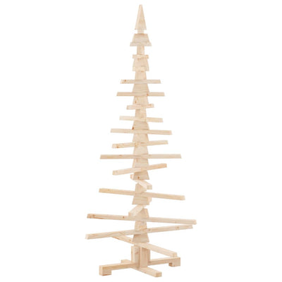 Vidaxx sapin de Noël en bois pour décoration 150 cm en bois de pin massif