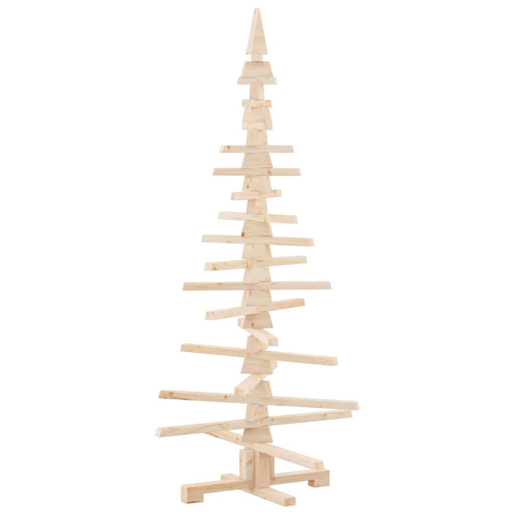 Vidaxx sapin de Noël en bois pour décoration 150 cm en bois de pin massif