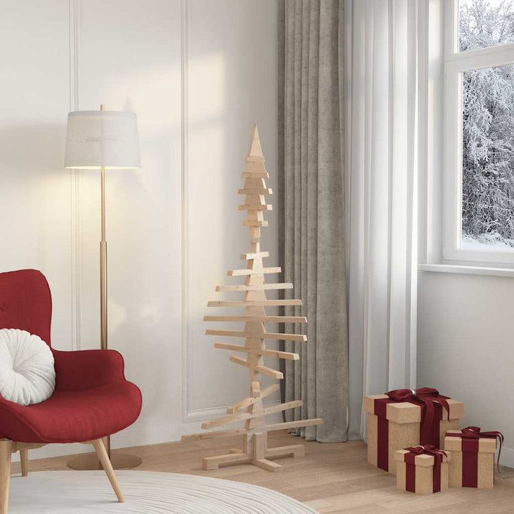 Vidaxx sapin de Noël en bois pour décoration 150 cm en bois de pin massif