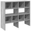 Racks de chaussures Vidaxl 2 St Empilable 89.5x30x40 cm Gray Sonoma Oak