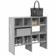 Racks de chaussures Vidaxl 2 St Empilable 89.5x30x40 cm Gray Sonoma Oak