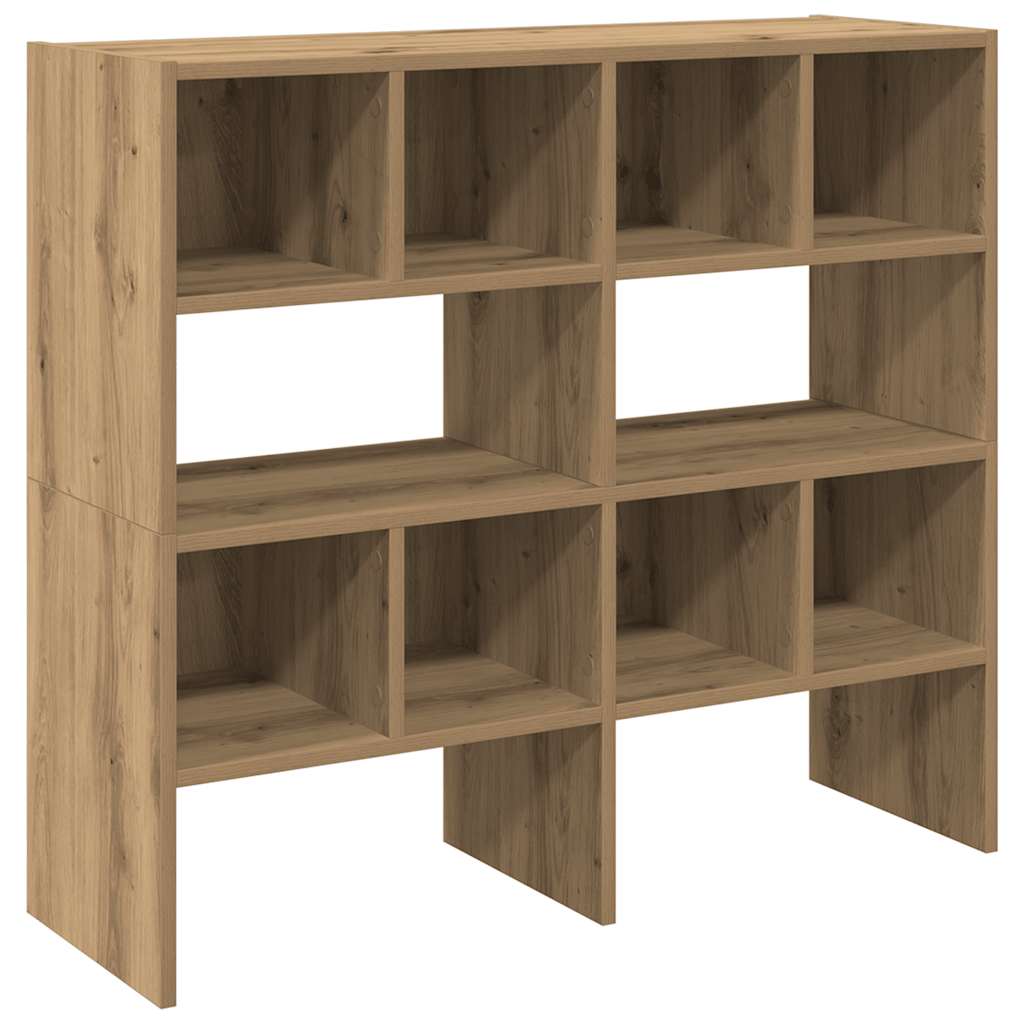 Racks de chaussures Vidaxl 2 St empilable 89.5x30x40 cm Oak artisanal