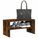 Rack à chaussures Vidaxl Empilable 60x30x30.5 cm Couleur de chêne fumé