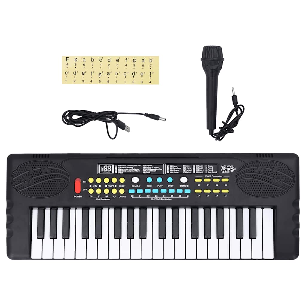 Vidaxl Piano Electric Clavier avec 37 touches et microphone
