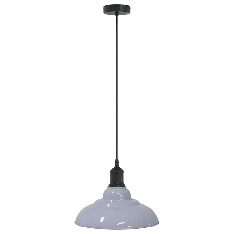 Vidaxx lampe suspendue réglable en hauteur e27 ø31 cm métal gris brillant