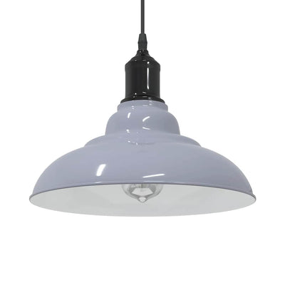Vidaxx lampe suspendue réglable en hauteur e27 ø31 cm métal gris brillant