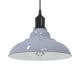 Vidaxx lampe suspendue réglable en hauteur e27 ø31 cm métal gris brillant