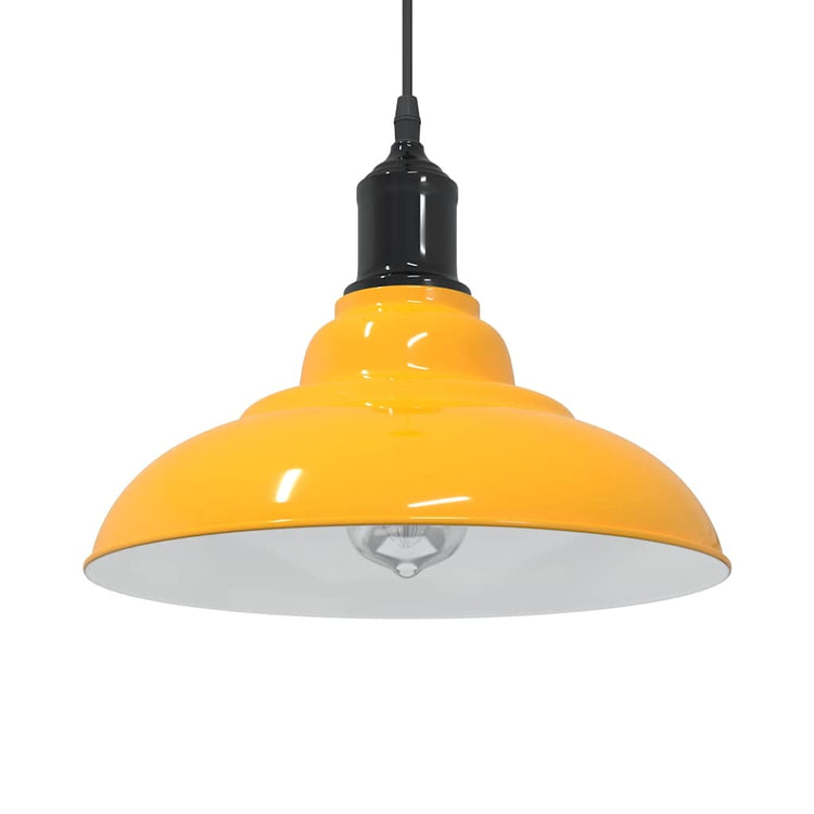 Vidaxx lampe à suspension réglable en hauteur e27 ø31 cm métal jaune brillant