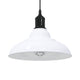 Vidaxx lampe à suspension réglable en hauteur e27 ø31 cm métal blanc brillant