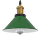 Vidaxx lampe à suspension réglable en hauteur e27 ø22 cm métal vert brillant