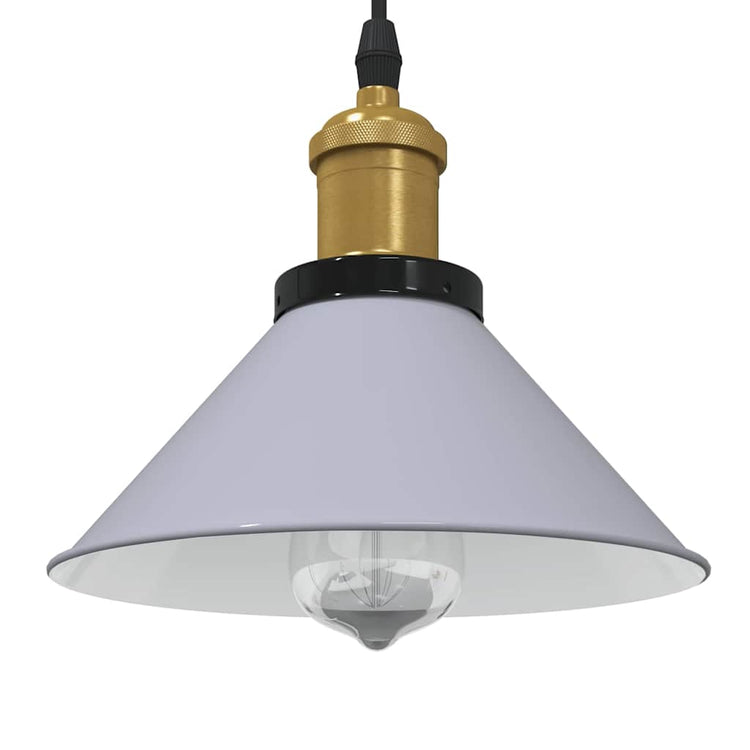 Vidaxx lampe à suspension réglable en hauteur e27 ø22 cm métal gris brillant