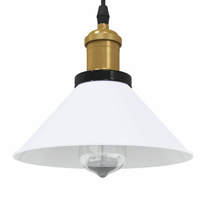 Vidaxx lampe à suspension réglable en hauteur e27 ø22 cm métal blanc brillant