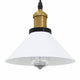 Vidaxx lampe à suspension réglable en hauteur e27 ø22 cm métal blanc brillant