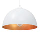 Vidaxx lampes suspendues 2 pcs réglable en hauteur e27 30 cm métal blanc