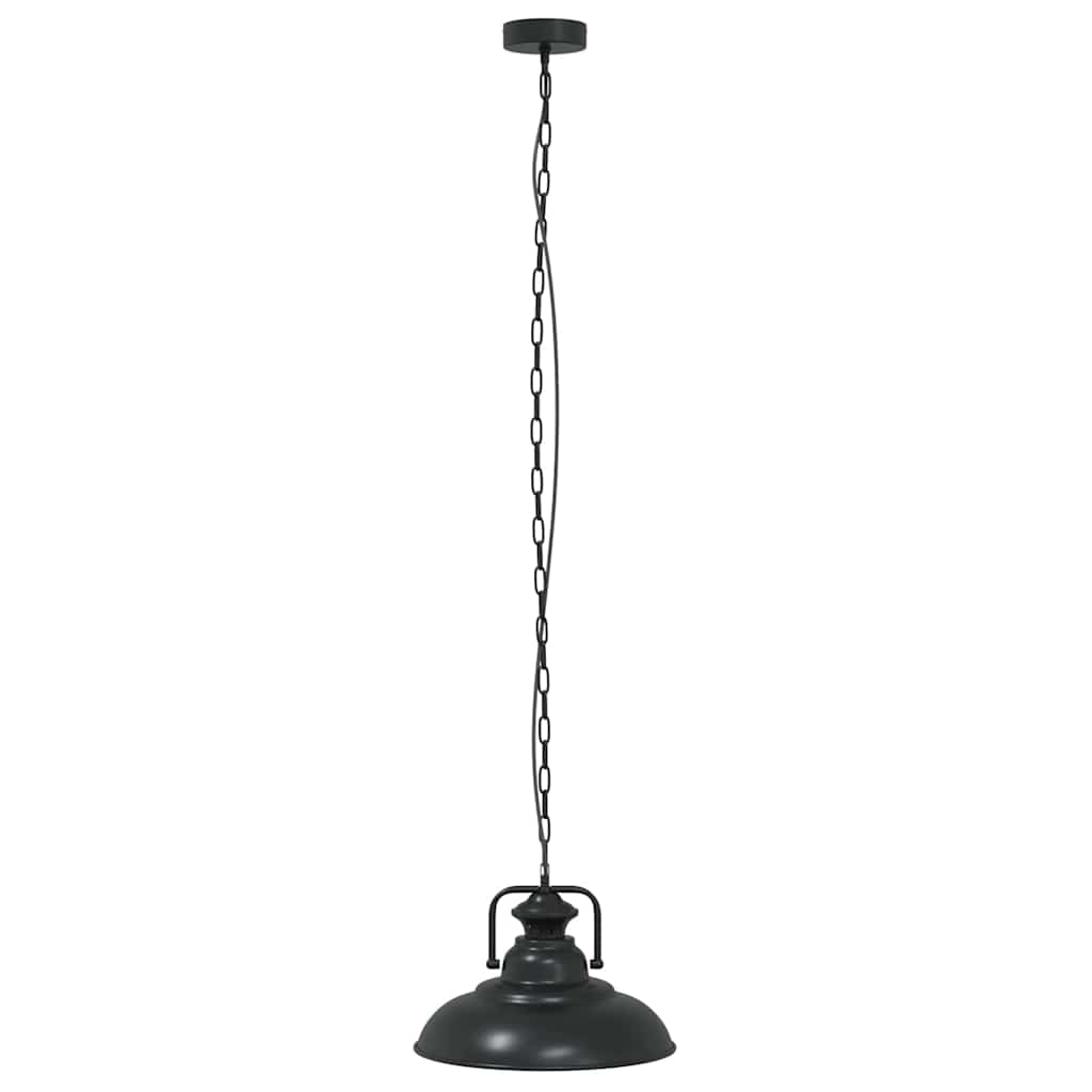 VidaXL lampe à suspension E27 ø 31 cm fer noir