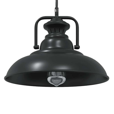 VidaXL lampe à suspension E27 ø 31 cm fer noir