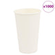 Vidaxl Paper Coffee tasses 1000 st 16oz 400 ml blanc