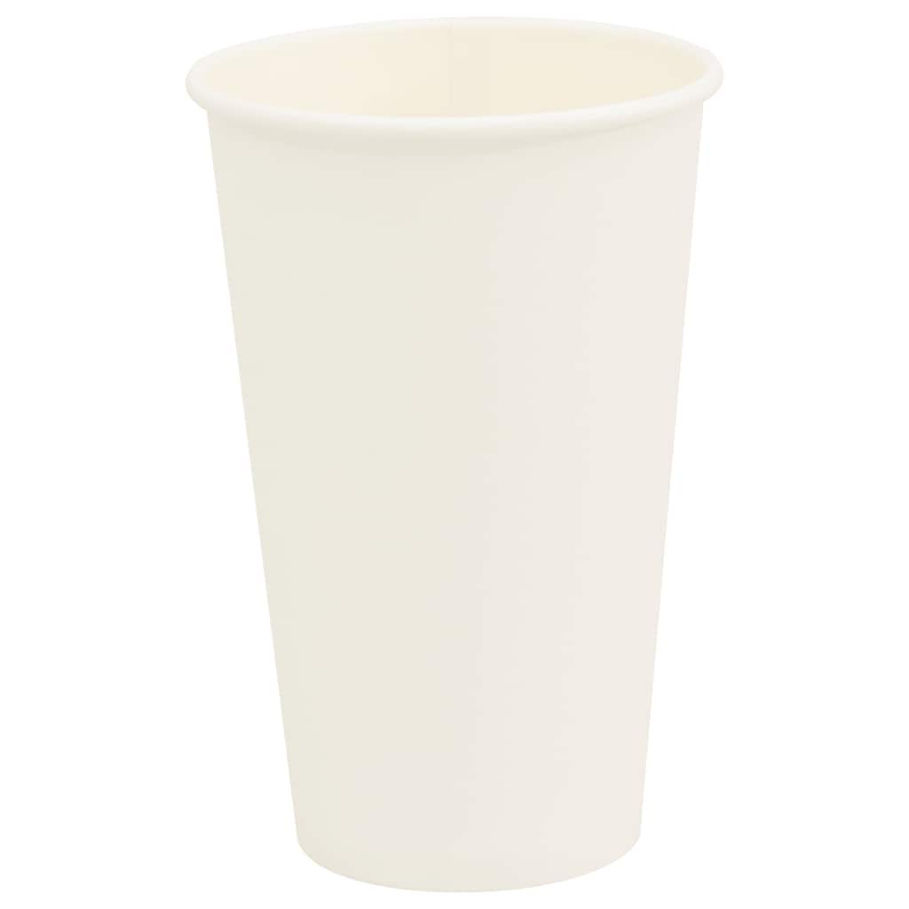 Vidaxl Paper Coffee tasses 1000 st 16oz 400 ml blanc