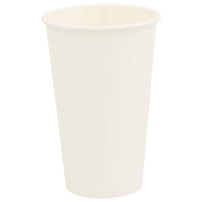 Vidaxl Paper Coffee tasses 1000 st 16oz 400 ml blanc