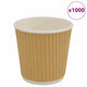 Vidaxl Paper Coffee tasses 1000 pcoz 100 ml brun