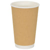 Vidaxl Paper Coffee tasses 500 ST 16oz 400 ml brun