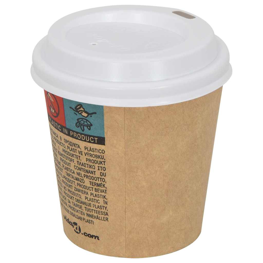 Vidaxl Paper Coffee Tup Lods Ø60 mm 4oz 1000 St Plastic blanc