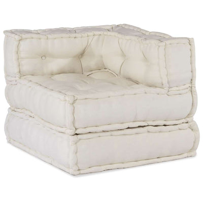VidaXL canapé modulable 70x70x54 tissu crème