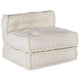 VidaXL canapé modulable 70x70x54 tissu crème