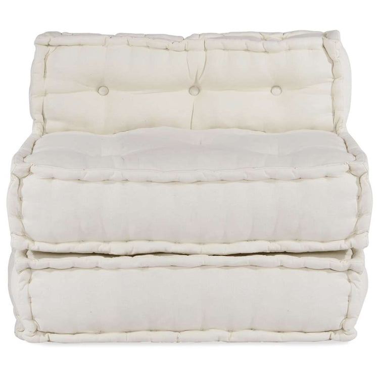 VidaXL canapé modulable 70x70x54 tissu crème
