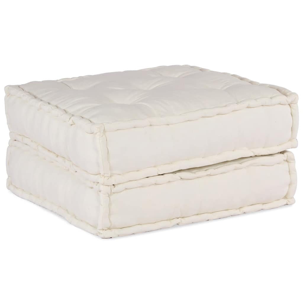 Canapé modulable Vidaxx 70x70x36 tissu couleur crème