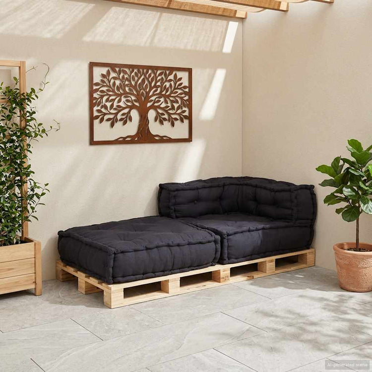 Canapé modulable Vidaxx 70x70x54 tissu anthracite