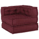 Ensemble canapé modulable Vidaxx tissu marron châtaigne 70x70x54