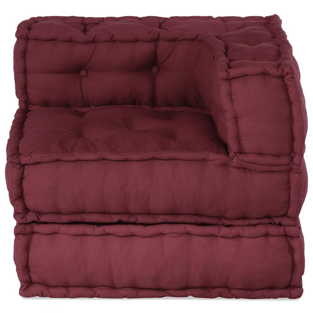 Ensemble canapé modulable Vidaxx tissu marron châtaigne 70x70x54