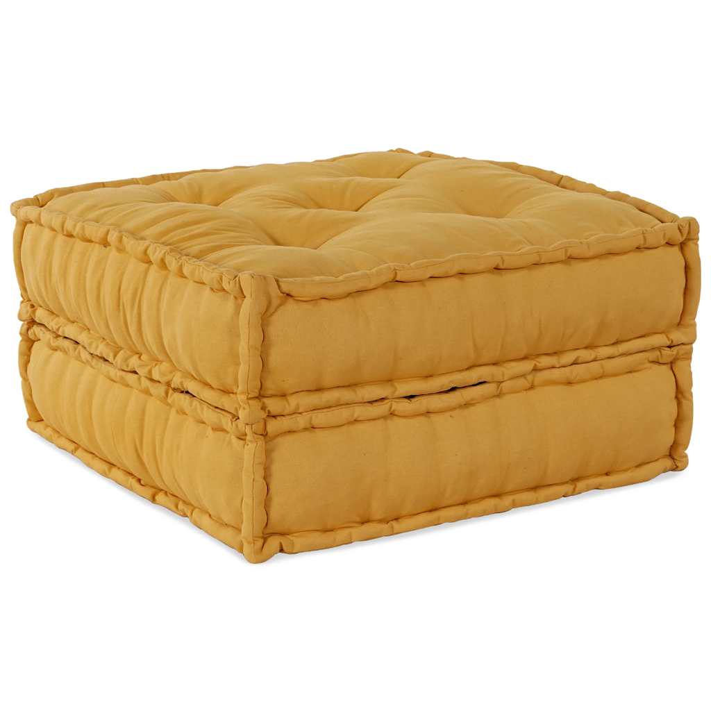 VidaXL canapé modulable 70x70x36 tissu jaune