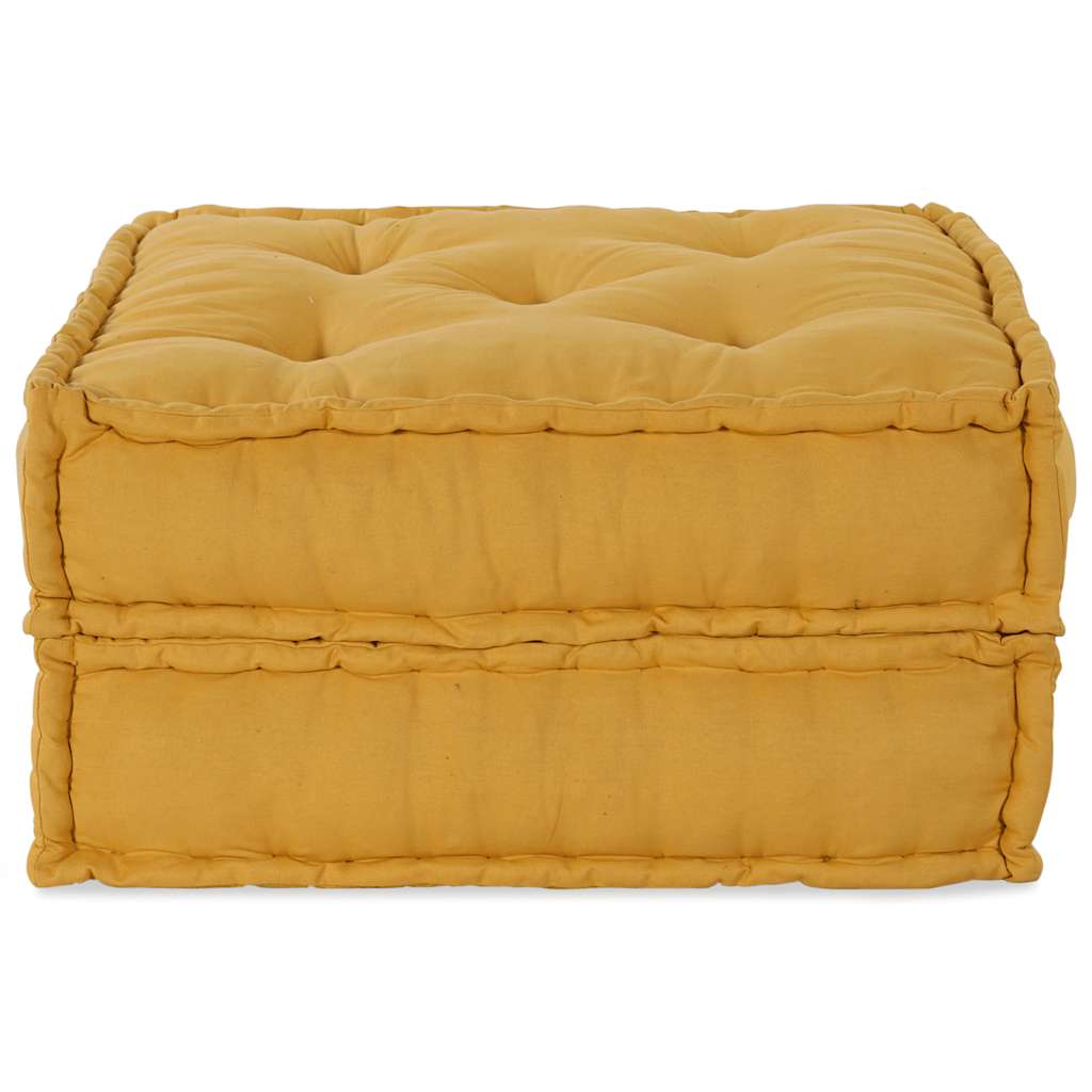 VidaXL canapé modulable 70x70x36 tissu jaune