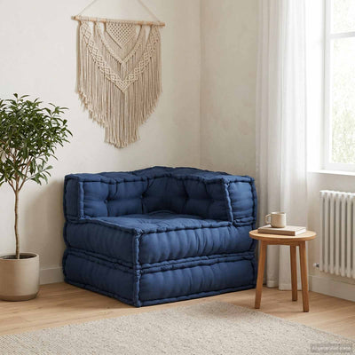 Vidaxx canapé d'angle modulable indigo 70 x 70 x 56 cm tissu